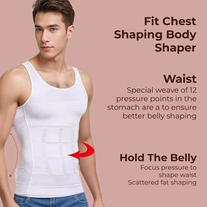 High Compression Vest For Men Pack Of 2 With FREE 30 Day Diet Chart eBook : Lightweight Anti- Sweat Summer Fabric